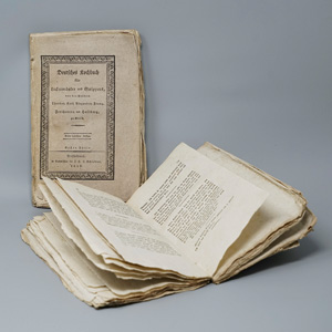 Lot 1595, Auction  125, Hallberg-Broich, Karl Theodor, Deutsches Kochbuch für Leckermäuler und Guippees. Düsseldorf, J. Wolf, 1819. - Seltene politische und antiklerikale Satire