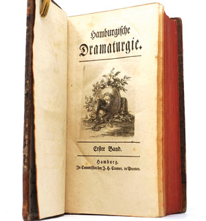 Lot 1653, Auction  125, Lessing, Gotthold Ephraim, Hamburgische Dramaturgie. Hamburg, (Bode und Lessing) und Bremen, J. H. Cramer, 1767-1769. - Erste Ausgabe