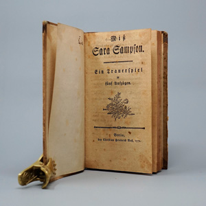 Lot 1656, Auction  125, Lessing, Gotthold Ephraim, Miß Sara Sampson. Berlin, Christian Friedrich Voß, 1772