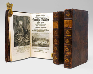 Lot 1688, Auction  125, Richey, Michael, Deutsche Gedichte. Hamburg, J. G. Fritsch, 1764-1766. - Erste Gesamtausgabe