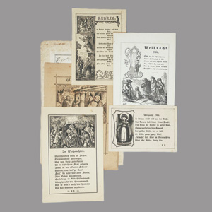 Lot 1837, Auction  125, Pocci, Franz Graf von, Weihnachtskarten. Sammlung von 6  Grußkarten. München 1854-1866