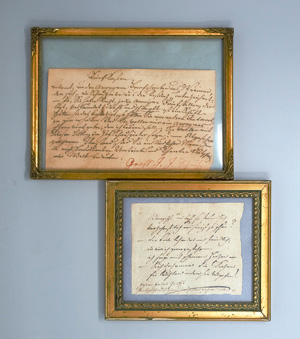 Lot 2017, Auction  125, Goethe-Kreis.- Graff, Johann Jakob, Manuskript.  + 2 Beigaben