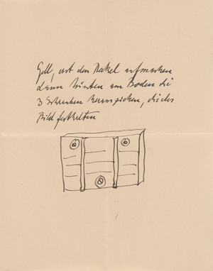 Lot 2139, Auction  125, Kirchner, Ernst Ludwig, Brief an einen Kunden. 1935