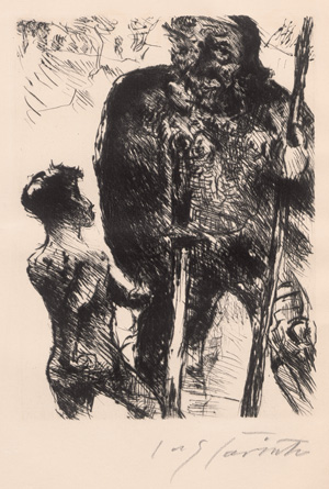 Lot 3063, Auction  125, Corinth, Lovis, Saul und David. Berlin, Propyläen, 1923. - Vorzugsausgabe mit signierter Radierung. 300 Exemplare, hier Ex. B