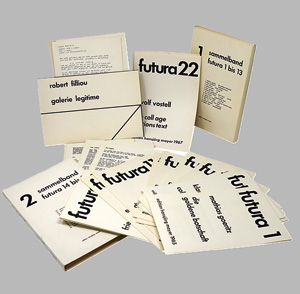 Lot 3106, Auction  125, Futura 1-26, Edition hansjörg mayer. 1966-1968