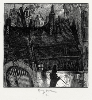 Lot 3153, Auction  125, Hoffmann, E. T. A., Das öde Haus. Mit 12 Holzstichen von Karl-Georg Hirsch. Berlin, Quetsche, 1991. - Exemplar der Ausgabe B (20 Exemplare) mit einer Extrasuite 