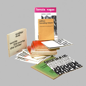 Lot 3203, Auction  125, Konkrete Poesie, Konvolut von 20 Werken. 1962-1976. - Teils mit Widmung