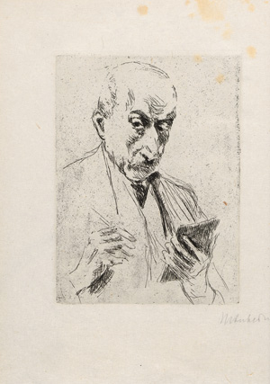 Lot 3219, Auction  125, Friedländer, Max J. und Liebermann, Max - Illustr., Max Liebermann. Berlin, Propyläen, 1923. Eines von 100 nummerierten Exemplaren der Vorzugsausgabe