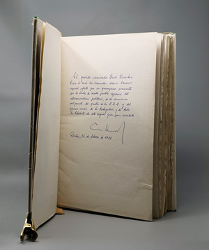 Lot 3268, Auction  125, Neruda, Pablo, Canto General. Mexico City 1950. - Exemplar mit Widmung von Luis Corvalán an Erich Honecker