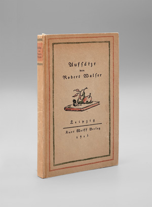 Lot 3405, Auction  125, Walser, Robert, Aufsätze. Leipzig, Kurt Wolff, 1913. - Beigabe