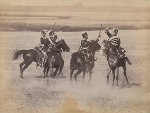 Lot 4015, Auction  125, Anschütz, Ottomar, Calvary horses with riders
