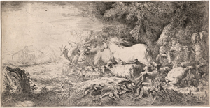 Lot 5045, Auction  125, Castiglione, Giovanni Benedetto, Der Einzug in die Arche Noah