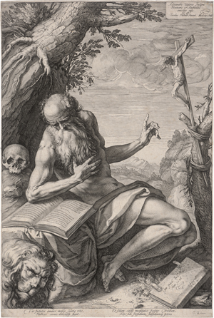Lot 5110, Auction  125, Goltzius, Hendrick, Der hl. Hieronymus