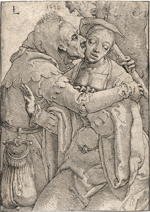 Lot 5138, Auction  125, Leyden, Lucas van, Der Narr und das Mädchen