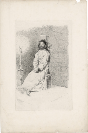 Lot 5275, Auction  125, Goya, Francisco de, El Agarrotado (Der Garrottierte). 