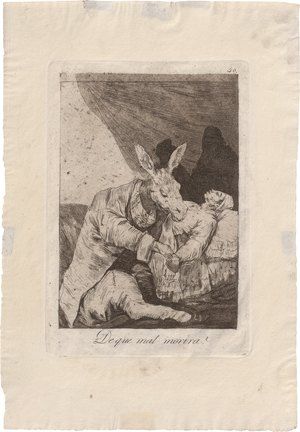 Lot 5276, Auction  125, Goya, Francisco de, De que mal morira?