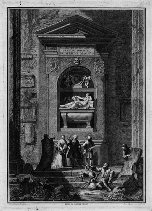 Lot 5327, Auction  125, Volpato, Giovanni, Das Grabmal des Francesco Algarotti auf dem Campo Santo in Pisa