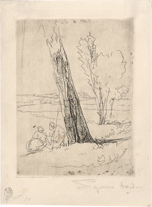Lot 5344, Auction  125, Haden, Sir Francis Seymour, Croquis in Burty's Garden
