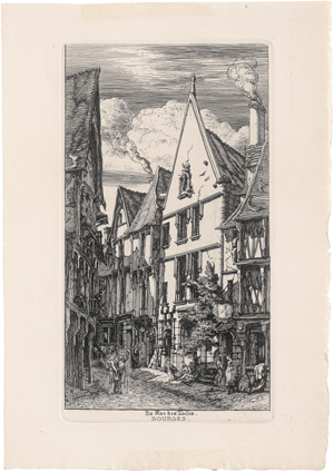 Lot 5386, Auction  125, Meryon, Charles, La Rue des Toiles, à Bourges