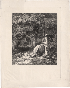 Lot 5401, Auction  125, Schirmer, Johann Wilhelm, Die betende Nonne