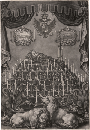 Lot 5489, Auction  125, Bodenehr d. J., Gabriel, Katafalk von Kaiser Karl VII.