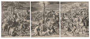 Lot 5508, Auction  125, Carracci, Agostino, Die Kreuzigung