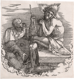 Lot 5536, Auction  125, Dürer, Albrecht, Titelblatt mit dem Schmerzensmann