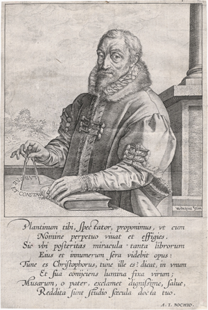 Lot 5567, Auction  125, Goltzius, Hendrick, Christoph Plantin, Drucker und Verleger in Antwerpen und Leiden