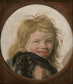 Lot 6014, Auction  125, Hals, Frans - Werkstatt, Lachender Junge mit Hund