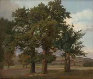 Lot 6059, Auction  125, Fearnley, Thomas, Sommerlandschaft mit drei alten Eichen