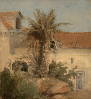 Lot 6112, Auction  125, Plum, August, Palme vor einem Haus in Medina