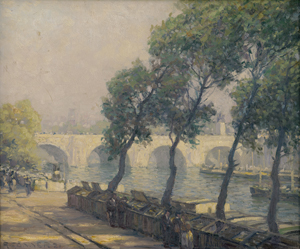 Lot 6140, Auction  125, Gönner, Rudolf, Das Seine-Ufer in Paris mit den Verkäufsständen der Bouquinisten