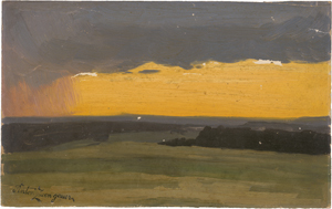 Lot 6144, Auction  125, Zwengauer, Anton, Sonnenuntergang bei aufziehendem Gewitter