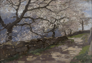 Lot 6175, Auction  125, Müller-Kurzwelly, Konrad Alexander, Blühende Obstbäume in Tirol