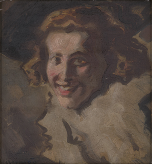 Lot 6176, Auction  125, Habermann, Hugo von, Studie einer lächelnden jungen Frau