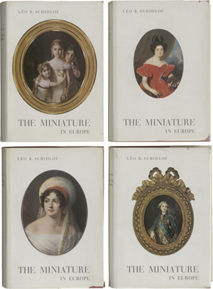 Lot 6301, Auction  125, Konvolut Fachliteratur zur Miniaturmalerei, Léo R. Schidlof: "The Miniature in Europe", Graz 1964, 4 Bde, plus 3 Beigaben