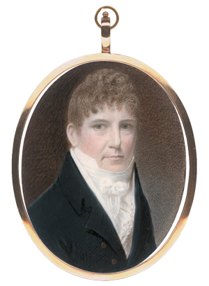 Lot 6341, Auction  125, Patten, George, Miniatur Portrait eines jungen Mannes in dunkler Jacke,  in schönem Rahmen
