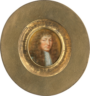 Lot 6351, Auction  125, Petitot, Jean - nach, Miniatur Portrait des Königs Ludwig XIV. von Frankreich mit Allongeperücke