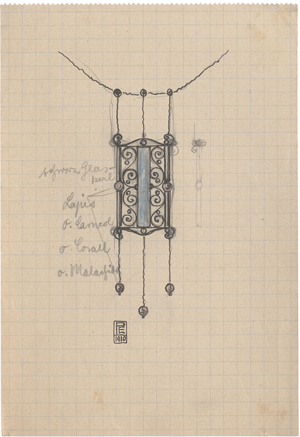 Lot 6577, Auction  125, Pflaumer, Eugen, Zwei Entwürfe für Anhänger