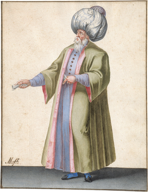 Lot 6592, Auction  125, Italienisch, 17. Jh. Kostümstudie: Osmanischer Mufti
