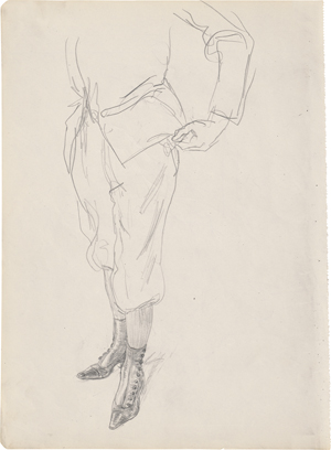 Lot 6613, Auction  125, Schlichter, Rudolf, Modell mit Knickerbocker und Knöpfstiefeln