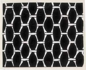 Lot 6631, Auction  125, Dufy, Raoul, Mailles blanches, fond noir