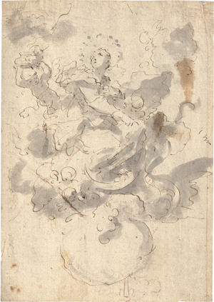 Lot 6744, Auction  125, Venezianisch, 18. Jh. Die Madonna auf der Mondsichel umgeben von Putti