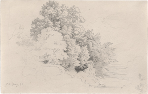 Lot 6805, Auction  125, Richter, Adrian Ludwig, Landschaft mit zwei sitzenden Kindern neben einer Baumgruppe