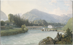 Lot 6824, Auction  125, Ender, Thomas, Die gedeckte Brücke in Ischl