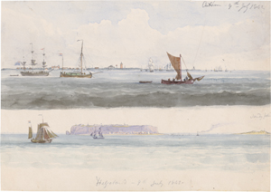 Lot 6866, Auction  125, Schetky, John Christian, Ansichten von Helgoland und Cuxhaven vom Meer aus gesehen