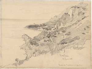 Lot 6880, Auction  125, Kanoldt, Edmund Friedrich - zugeschrieben, Die Côte Azur bei Monaco vom Roccabruna (Roquebrune-Cap-Martin) aus gesehen