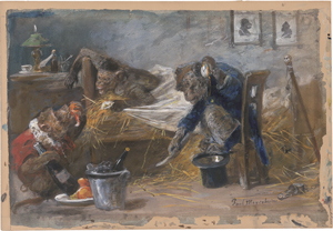 Lot 6889, Auction  125, Meyerheim, Paul Friedrich, Warten auf Neujahr