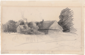 Lot 7020, Auction  125, Corinth, Lovis, Haus zwischen Bäumen