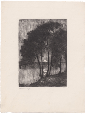 Lot 7027, Auction  125, Ury, Lesser, Sonnenuntergang am Grunewaldsee